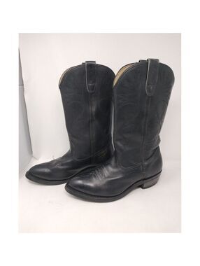 Knapp Neolite Vibram Soles 7.5 EE Cowboy Boots Black Made in USA